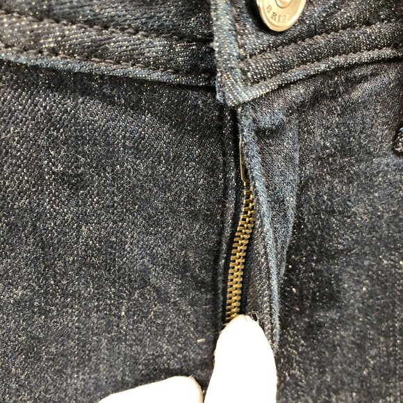 Burberry Brit Foxton Skinny Jeans Womens 27 Dark Wash Blue Zip Ankle Low Rise - Picture 5 of 16